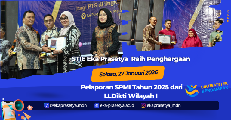 STIE Eka Prasetya Raih Penghargaan Pelaporan SPMI Tahun 2025 dari LLDikti Wilayah I
